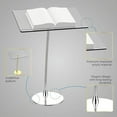 thumbnail image 3 of Classic Concepts Acrylic and Stainless Steel Portable Podium, 3 of 5