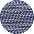 thumbnail image 1 of Ahgly Company Machine Washable Indoor Round Transitional Night Blue Area Rugs, 6' Round, 1 of 7