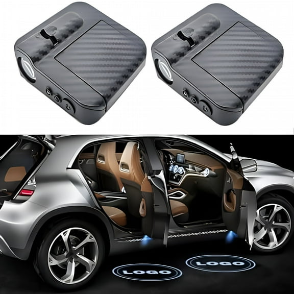 HIBIBUD LED Welcome Lights Compatible with MDX RDX TLX Accessories, No Fade Car Door Lights Logo (2 PCS)