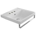 thumbnail image 2 of Nameeks 3004-Tb-Three Hole Scarabeo 24-1/5" Ceramic Wall Mount Bathroom Sink - White, 2 of 2