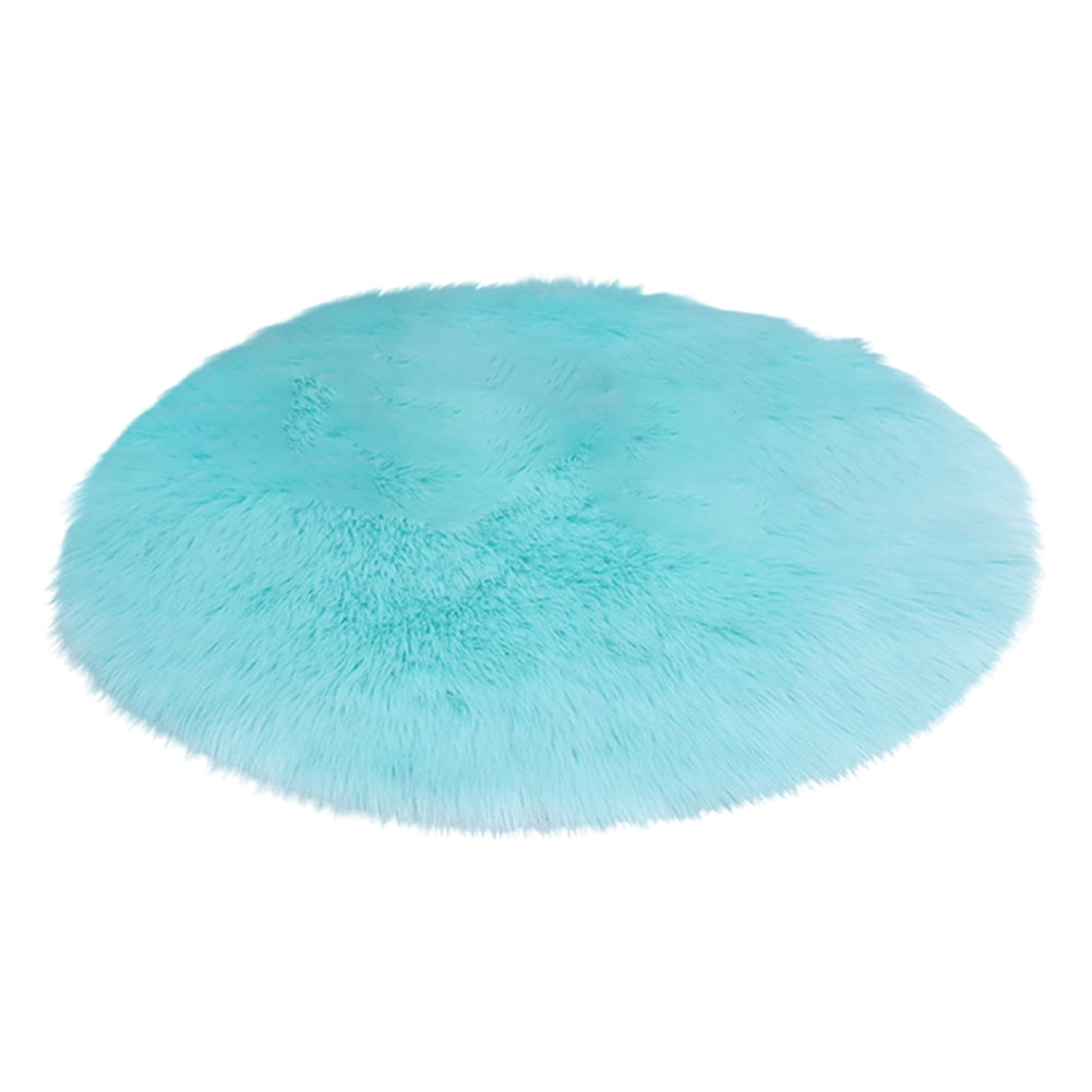 Naturegr Round Shaped 30/35/40/45cm Round Plain Fluffy Rug Pad Carpet