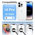 thumbnail image 2 of Funda Vakoo para iPhone 14 Pro | Transparente con Protección Antiamarillamiento, Resistente, Protección Militar contra Caídas, Compatible con Carga Inalámbrica - Transparente, 2 of 7
