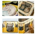 thumbnail image 6 of Collapsible Dog Crate Portable Cat Cage Pet Delivery Room Suitable for Dogs/Cats/Rabbits/Pets,ZBH,Yellow, 6 of 8