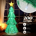 thumbnail image 6 of UBesGoo Christmas Tree Pre-Lit Christmas Outdoor Decor 6FT with 200 LED Lights Decoration, 6 of 10
