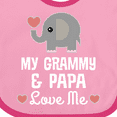 thumbnail image 4 of Inktastic Grammy and Papa Love Me Grandchild Boys or Girls Baby Bib, 4 of 4