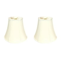 Royal Designs True Bell Lamp Shade, Eggshell, 4" x 8" x 7.25", Set of 2