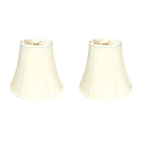 Royal Designs True Bell Lamp Shade, Eggshell, 4" x 8" x 7.25", Set of 2
