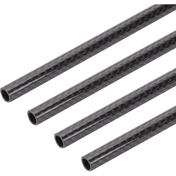 Carbon Fiber Tubes Round Black 35x0.8cm Inner Diameter: 0.6cm