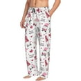 thumbnail image 6 of Cauagu Valentine's Day gnomes Mens Pajama Pants Sleep & Lounge Pants,PJ Bottoms with Pockets-Medium, 6 of 6