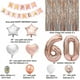 thumbnail image 3 of Rl Decoraciones De 60 Cumpleaños Para Mujeres Decoraciones De Fiesta De Globos De 60 Cumpleaños De Oro Rosa, 3 of 4