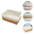 thumbnail image 3 of Boîte de Rangement Rectangulaire Multifonctionnelle pour Bureau Panier de Rangement Tissé à la Main pour Vêtements Conteneur S/M/L, 3 of 6