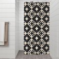 thumbnail image 2 of Black Beige Checkerboard Checkered Pattern Shower Curtain 36"x72" ,Bathroom Decorative Shower Curtains Set with 12 Hooks,Modern Waterproof Washable Shower Curtain, 2 of 6