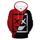 thumbnail image 2 of Sudadera con capucha con estampado 3D de cara sonriente de diablo a la moda para hombre y mujer, estilo hip hop, informal, divertida, con estampado XOXO, 2 of 4
