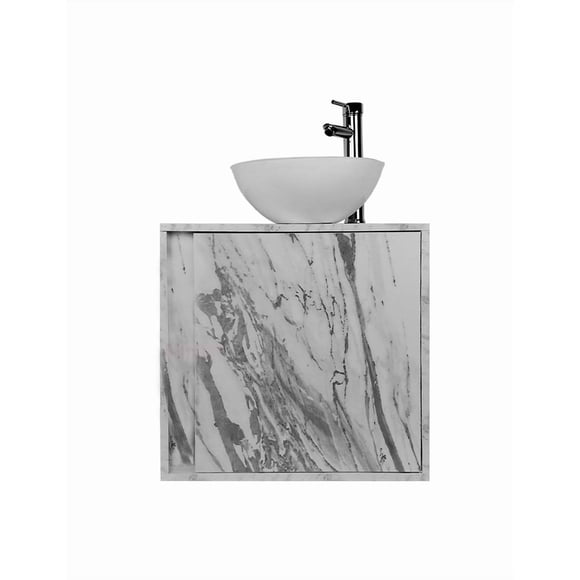 Gabinete De Baño HELENA Con Llave Y Ovalin Minimalista