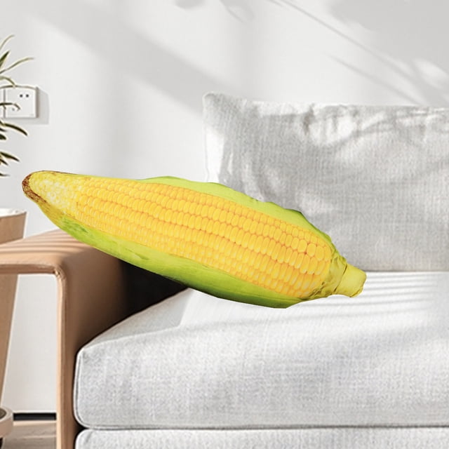 Corn Pillow Plush Cushion | Soft Simulation Vegetable Pillow | Long Plush Toy for Home Decor, Office, Sofa or Car | Yellow Cloth Fabric | 50x10cm | 1 Piece | Relaxation Pillow