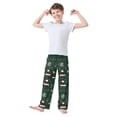 thumbnail image 2 of FORMRS Boys Pajama Pants with Pockets Size 6-8Y Kids Lounge Sleep Bottoms, Christmas Santa Hats, 2 of 8