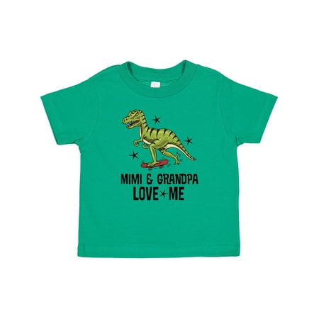 

Inktastic Mimi and Grandpa Love Me Dinosaur Grandson Gift Baby Boy T-Shirt