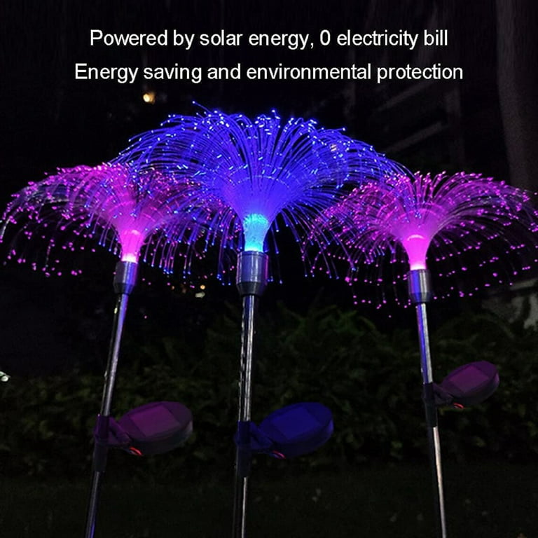 EpicGadget Solar Weeping Willow Firework Light, Color Outdoor Jellyfish Decorative Stake Lights for Pathway Backyard Christmas Decoration Parties (2 Pieces) - Walmart.com