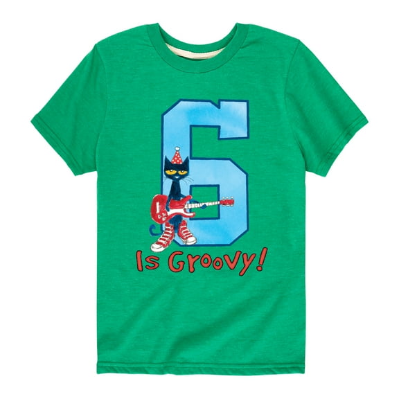 Pete The Cat - 6Th Birthday Boys - Youth Short Sleeve Graphic T-Shirt