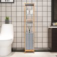 thumbnail image 4 of COSTWAY Bathroom Floor Cabinet Bamboo 5-Tier Concise Freestanding Storage Shelf, 4 of 10