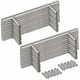 thumbnail image 1 of Manija de puerta de 20 piezas, barra en T, manijas de puertas de gabinete de cocina, acero inoxidable, distancia central de 64mm, 1 of 4