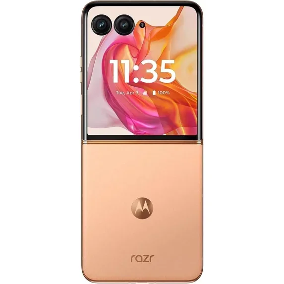 Restored Motorola razr+ 2024 XT2451-1 Unlocked 256GB Peach Fuzz (Refurbished)