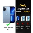 thumbnail image 2 of for iPhone 13 Pro Max Case Compatible with MagSafe, Translucent Matte Shockproof Phone Case Cover - Blue, 2 of 7