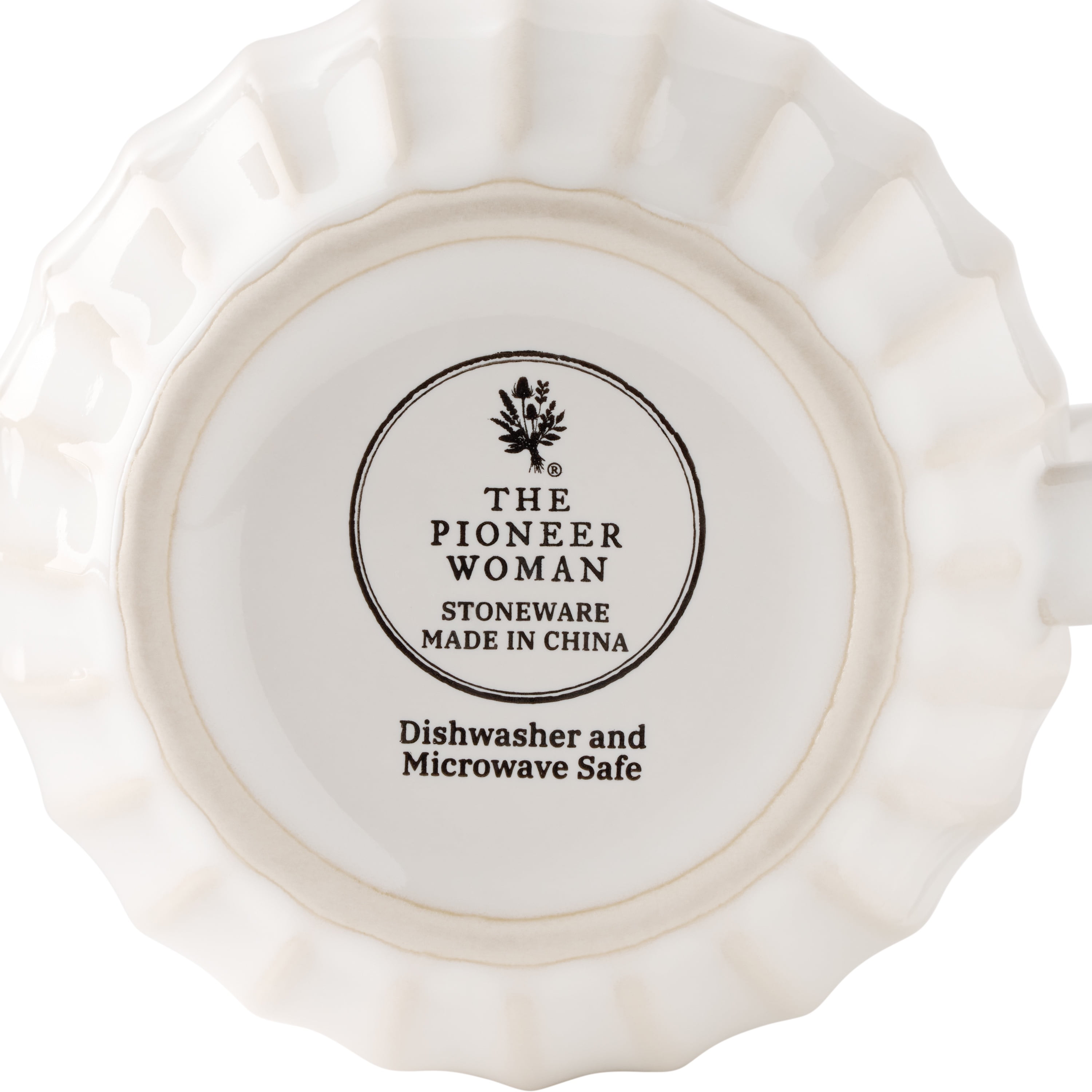The Pioneer Woman Colette 12-Ounce Stoneware Mug, White