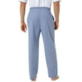 thumbnail image 6 of Onimisc Men's 100% Cotton Pajama Pants Lightweight Pjs Bottoms Sleepwear Bottom Pants with Pocket Drawstring,1 Pack, 6 of 7