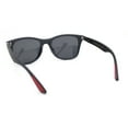 thumbnail image 4 of Polarized Hipster Horn Rim Mens Rectangular Retro Sunglasses Carbon Fiber Print - Black, 4 of 4