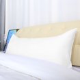 thumbnail image 6 of Unique Bargains Luxury Silky Satin Body Pillow Case White 20" x 54", 6 of 8