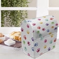 thumbnail image 3 of Colorful Stand Mixer Cover, Hand Painted Illustration of Animal Footprints Vibrant Art in Watercolors, Kitchen Appliance Organizer Bag Cover with Pockets, 5 Quarts, Multicolor, by Ambesonne, 3 of 4
