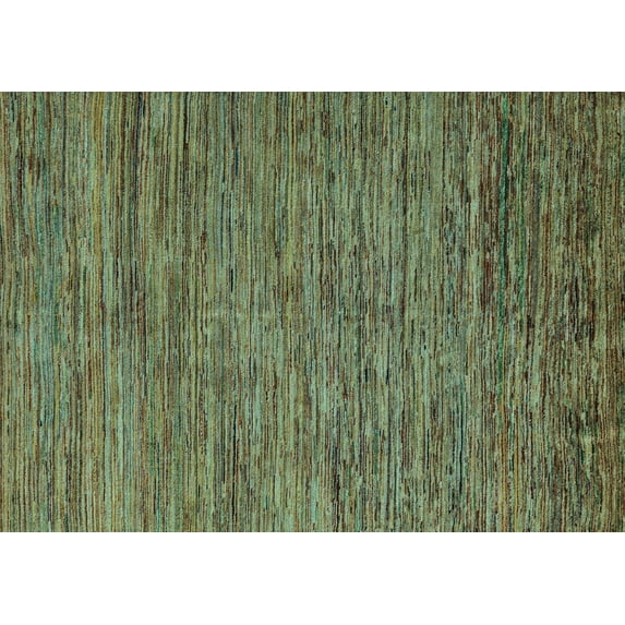 Ahgly Company Indoor Rectangle Abstract Light Blue Modern Area Rugs, 8' x 12'