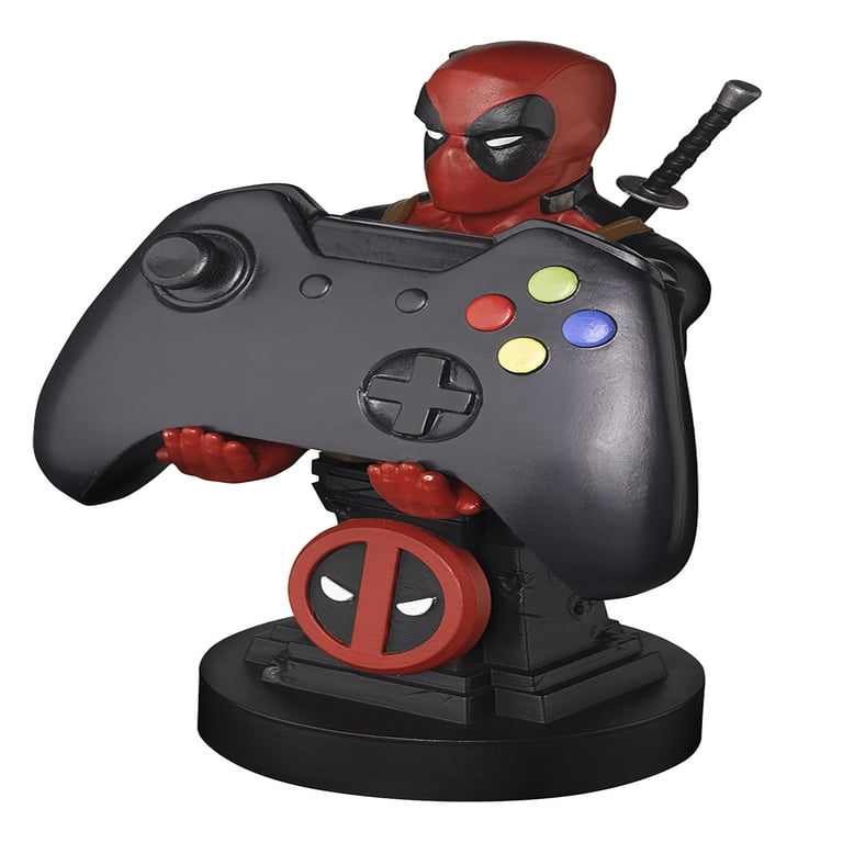 Exquisite Gaming: Marvel: Deadpool Plinth - Original Mobile Phone & Gaming  Controller Holder, Device Stand, Cable Guys, Licensed Figure 