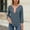 Gray, variant on Oversized Striped Sweatshirt For Women, Long Sleeve V Neck Casual Tops Pullover 2025 Fall Y2K Clothes Green L
