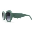 thumbnail image 4 of Womens Geometric Diamond Cut Mod Butterfly Chic Fashion Sunglasses Green Smoke, 4 of 4