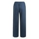 thumbnail image 5 of ICHUANYI ClearanceWomen Casual Cotton Linen Drawstring Elastic Waist Long Wide Leg Pants(Navy, XXL) ICHUANYI WER202308040956, 5 of 9