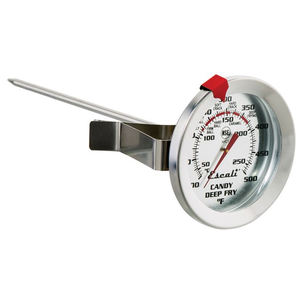 Escali AHC1 NSF Certified Candy/Deep Fry/Confection Thermometer with Extra Dial, 5.5" Probe