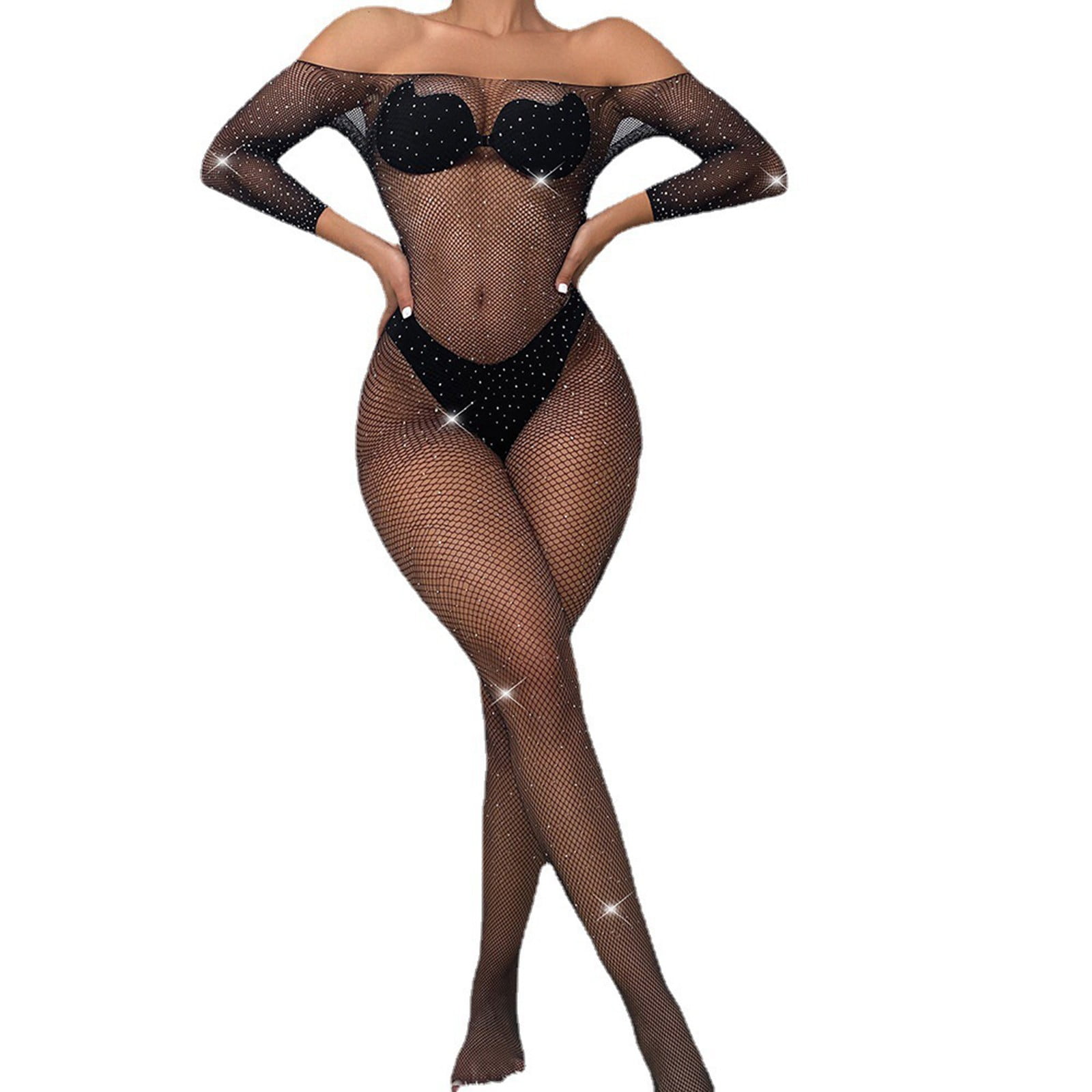 Womens Sexy Sleepwear Sexy Nightie And Robe Set Women's Black Sexy Hot  Tight Mesh Clothing Underwear - Walmart.ca