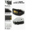 thumbnail image 6 of GW 6- Inch Padded Leather Lifting Belt - Black/Black, 6 of 7