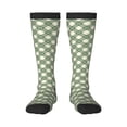 thumbnail image 1 of Balery Daisy Plaid Green Calcetines novedosos Calcetines deportivos Calcetines hasta la rodilla Calcetines de algodón Calcetines originales y geniales, 1 of 6