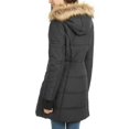 thumbnail image 3 of Maralyn  Me Junior's Faux Trim Hooded Puffer Coat Dark Grey Size XX-Large, 3 of 3