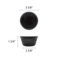 thumbnail image 2 of Excellante Fluted melamine ramekin collection 4 oz, 3 3/8" fluted ramekin, black, comes in dozen, 2 of 2