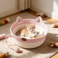 thumbnail image 5 of Yhmxh Cat Bed Basket with Knotted Toy Ball, Breathable Cotton Rope Kitten Sleeping Nest, Washable Cat Cave Bed, Durable Cozy Pet Sleeping Cradle for Indoor Cats Small Kittens Rest Playing Home Decor, 5 of 6