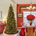 thumbnail image 2 of National Tree Company  7 ft. PowerConnect Glittering Pine Pencil Slim Tree with Multicolor Lights - 7 Foot, 2 of 3
