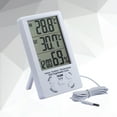 thumbnail image 6 of 3 Pieces Hygrometer Digital LCD Thermometer Humidity Monitor Weather Station Moisture Plant White, 6 of 8
