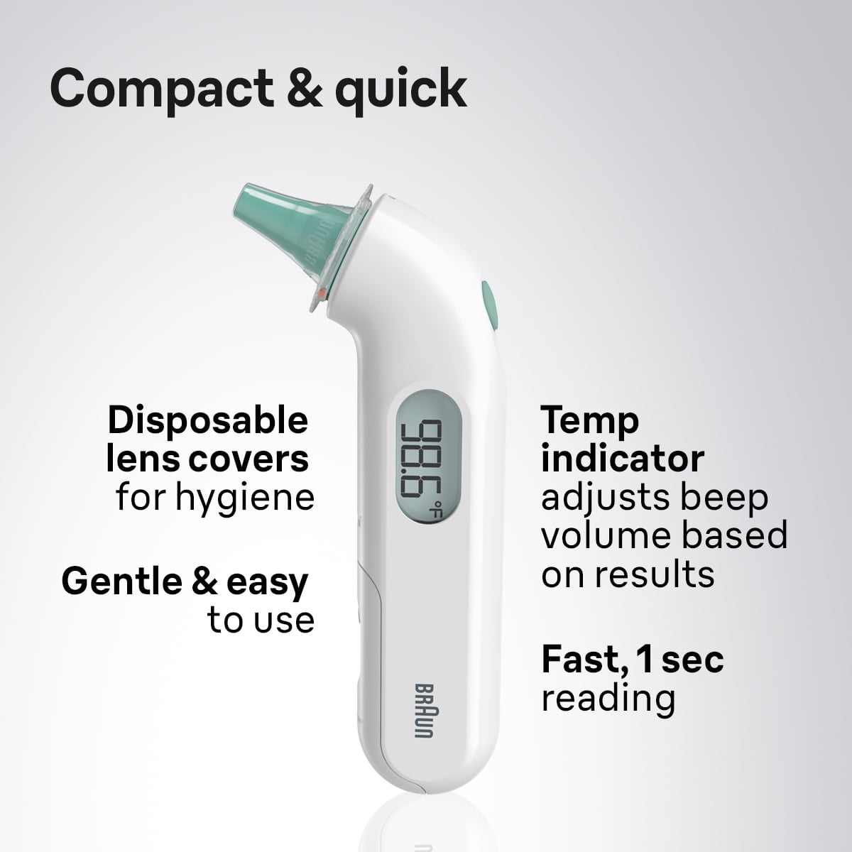 Orkaan twaalf storting Braun ThermoScan 3 Ear Thermometer, IRT3030US, White - Walmart.com