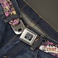 thumbnail image 2 of Buckle-Down Belt, Seatbelt Buckle Belt, Trust No One Pink, Youth 22 to 32 Inches, 2 of 9