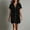 Black, variant on Short Dress Woman Dress Button Down Shift Dress Black Short Sleeve Mini Collared with Pockets Casual Dresses for Women,L