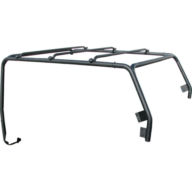 TrailFX Roof Rack JL012T TFX Roof Racks; Direct Fit; 300 Pound Capacity; Bolt-On Mount; Textured; Black; Steel